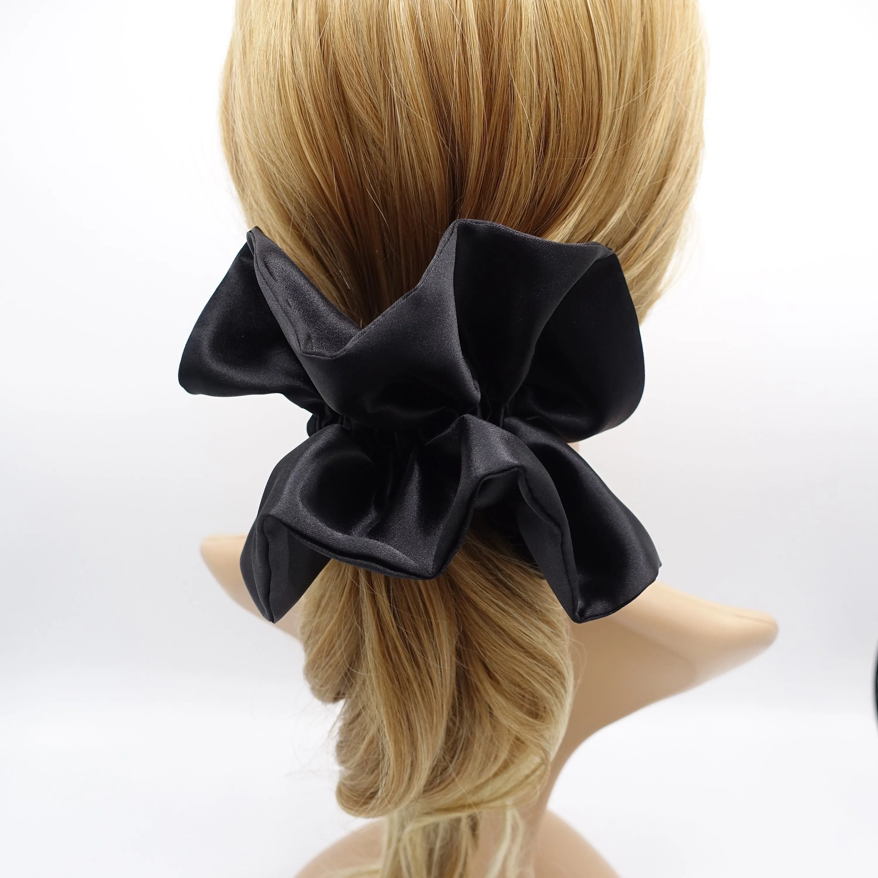 satin ruffle scrunchies, satin volume scrunchies, fashion scrunchies for women