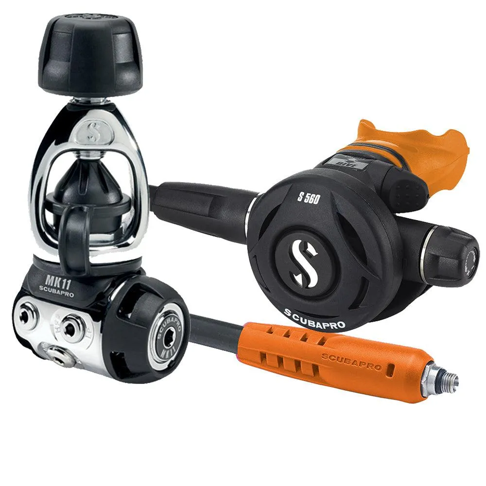 ScubaPro MK11/S560 Dive Regulator INT with Mouthpiece & Hose Protector