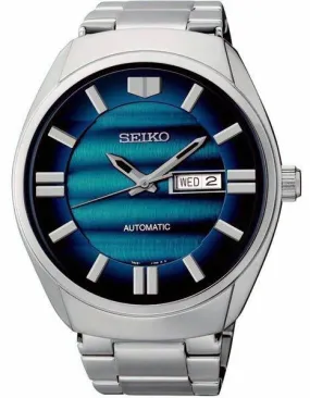 Seiko Automatic Mens Recraft Series - Deep Sapphire - Steel Bracelet - Day/Date