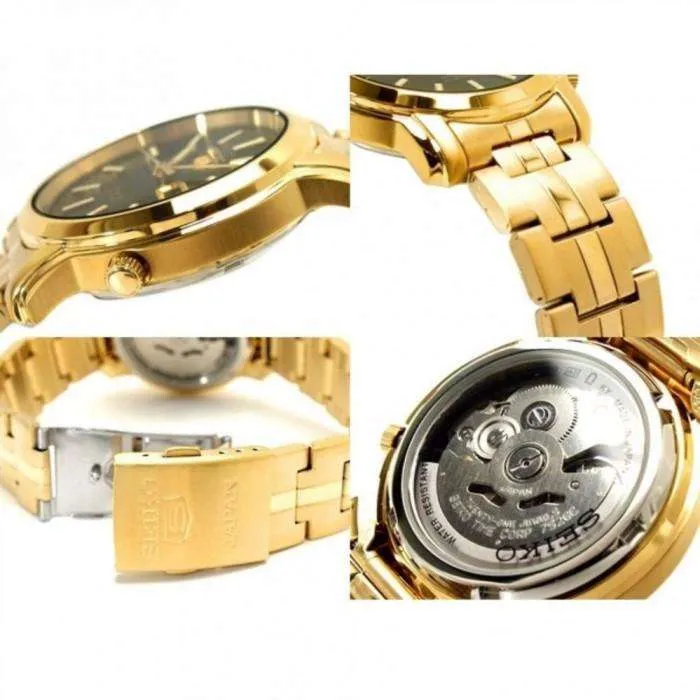 SEIKO SNKL50K1 Automatic Gold Plated Stainless Steel Watch for Men-