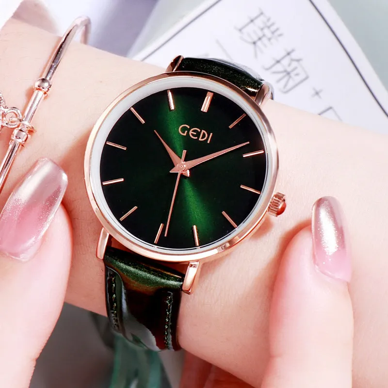 Shining Strap Solid Color Women's Watch