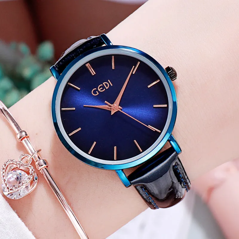 Shining Strap Solid Color Women's Watch