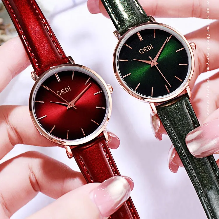 Shining Strap Solid Color Women's Watch