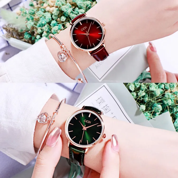 Shining Strap Solid Color Women's Watch