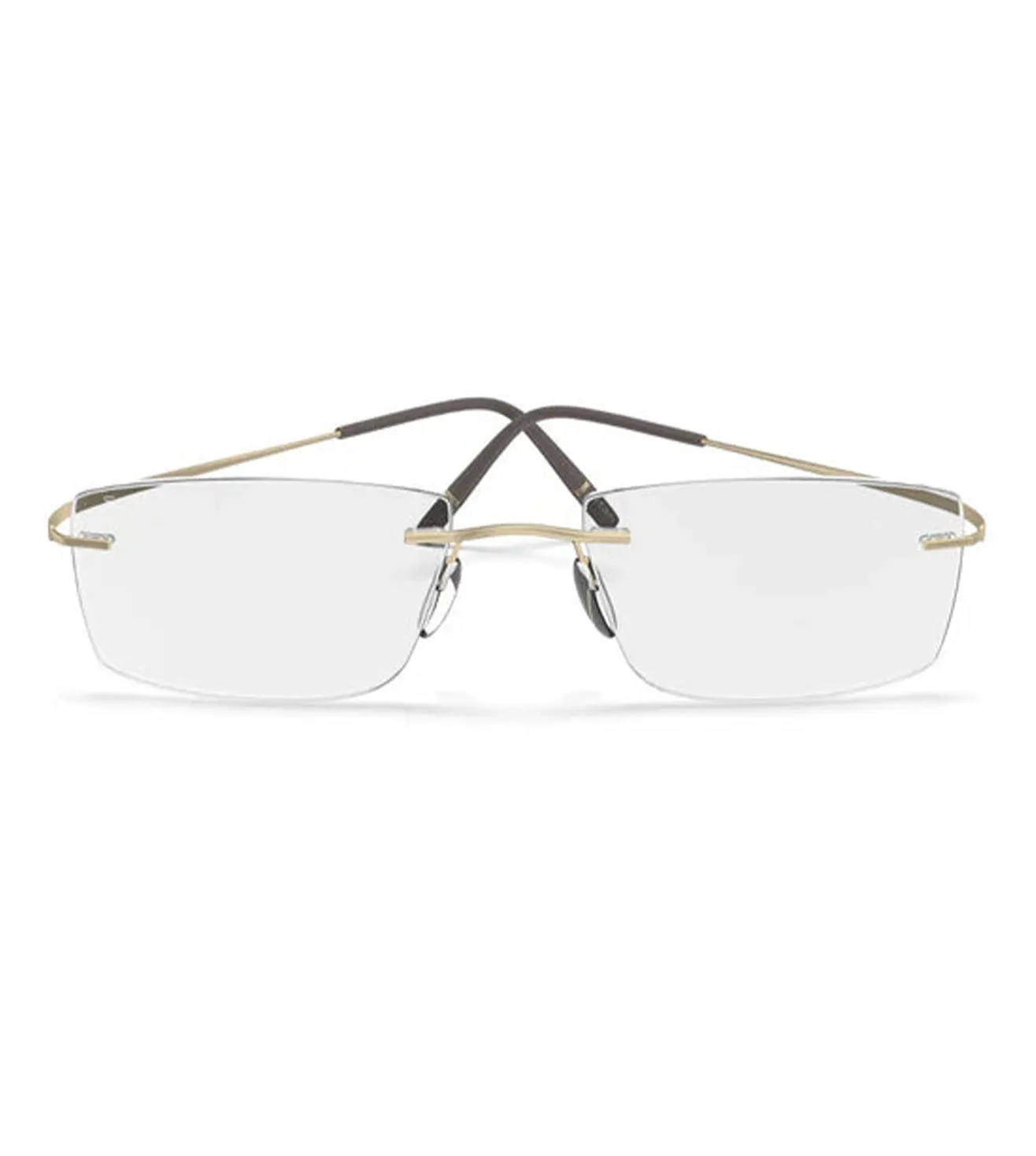 Silhouette Men's Gold Square Optical Frame