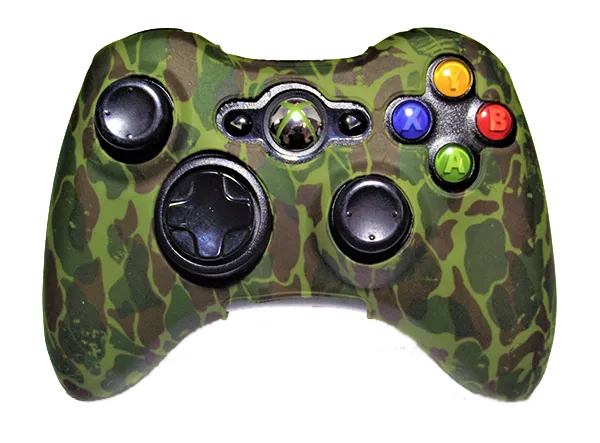 Silicone Cover For XBOX 360 Controller Case Skin Cool Designs Extra Grip Camo