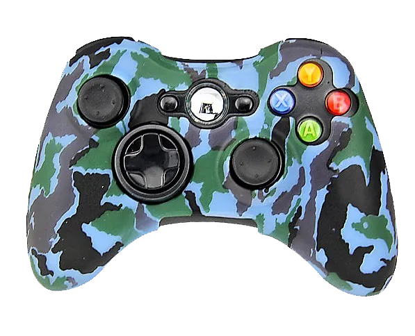 Silicone Cover For XBOX 360 Controller Case Skin Cool Designs Extra Grip Camo