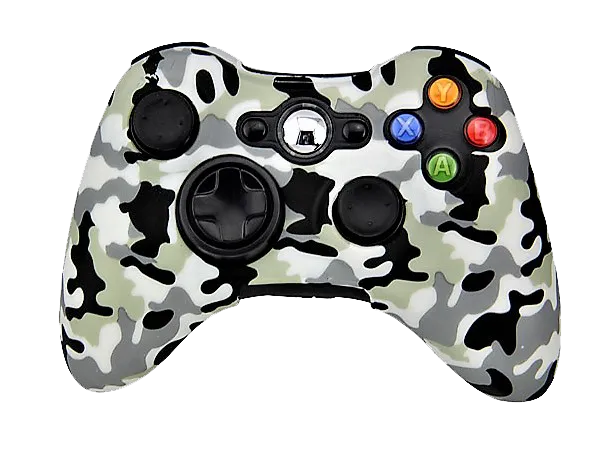 Silicone Cover For XBOX 360 Controller Case Skin Cool Designs Extra Grip Camo