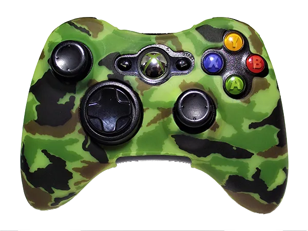 Silicone Cover For XBOX 360 Controller Case Skin Cool Designs Extra Grip Camo