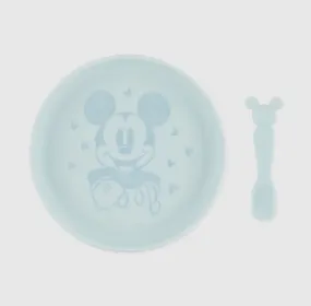 Silicone Plate   Spoon Set - Disney Mickey Mouse