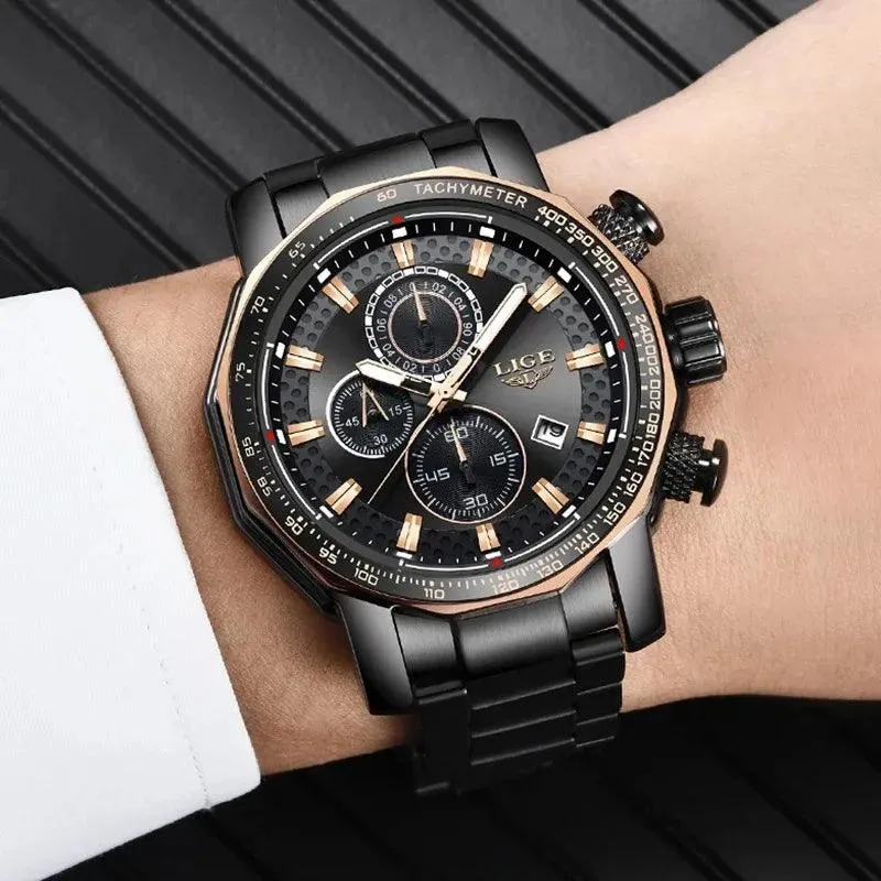 Simple Watches For Men's Quartz Stainless Steel Casual Fashion 9871