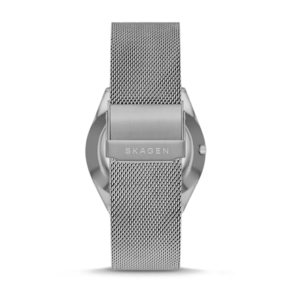 Skagen Grenen Solar-Powered Charcoal Stainless Steel Mesh Watch SKW6836