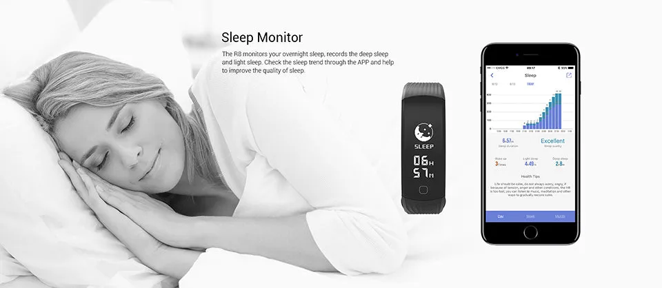 Smart Band 24 Hour Continuous Heart Rate Monitor SMS Read Push Notification Sport Smart Bracelet Pedometer Tracker