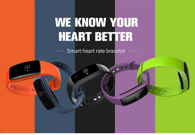 Smart Band Smartband Heart Rate Monitor Wristband Fitness Flex Bracelet for Android iOS smart ID107