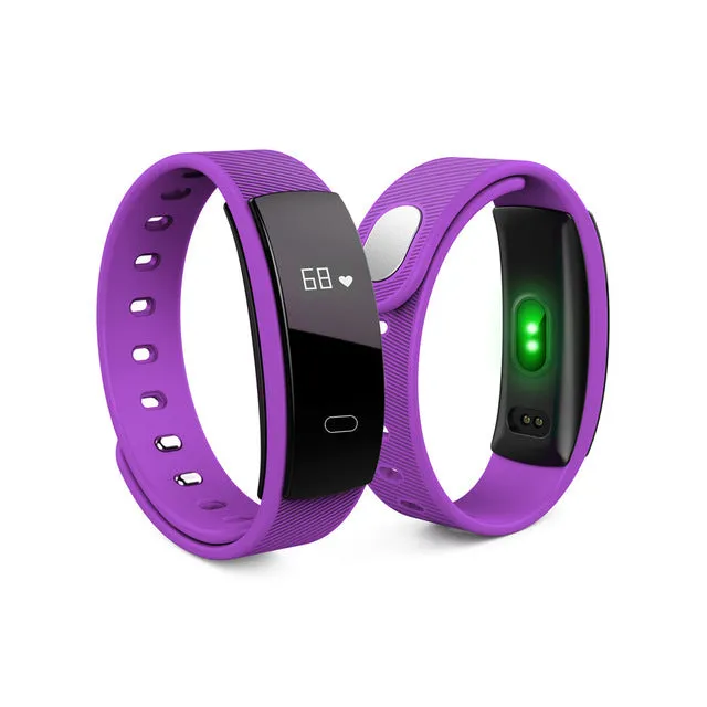 Smart Wristband 0.42'' OLED Heart Rate Monitor Alarm Clock Watches Blood Pressure Pedometer Fitness Tracker for Android ios