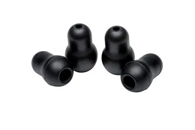 Snap Tight Soft-Sealing Ear-Tips, Large and Small, Black