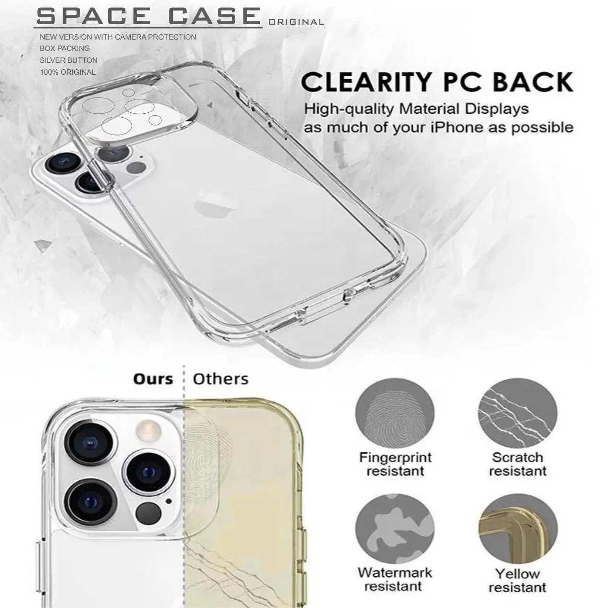 Space Transparent Hard Case For Vivo