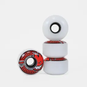 Spitfire - 56mm (80a) 80HD Chargers Classic Full Skateboard Wheels - (Clear / Red)