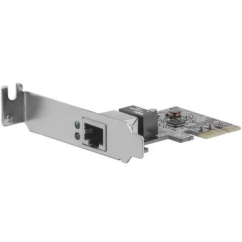 StarTech.com 1 Port PCI Express PCIe Gigabit NIC Server Adapter Network Card - Low Profile - PCI Express - 1024 MB/s Data Transfer Rate - 1 Port(s) - 1 x Network (RJ-45) - Twisted Pair - Low-profile - Half-length - 10/100/1000Base-T - Plug-in Card