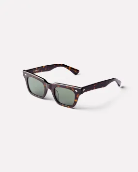 Stereo - Tortoise Polished / Green Polarized