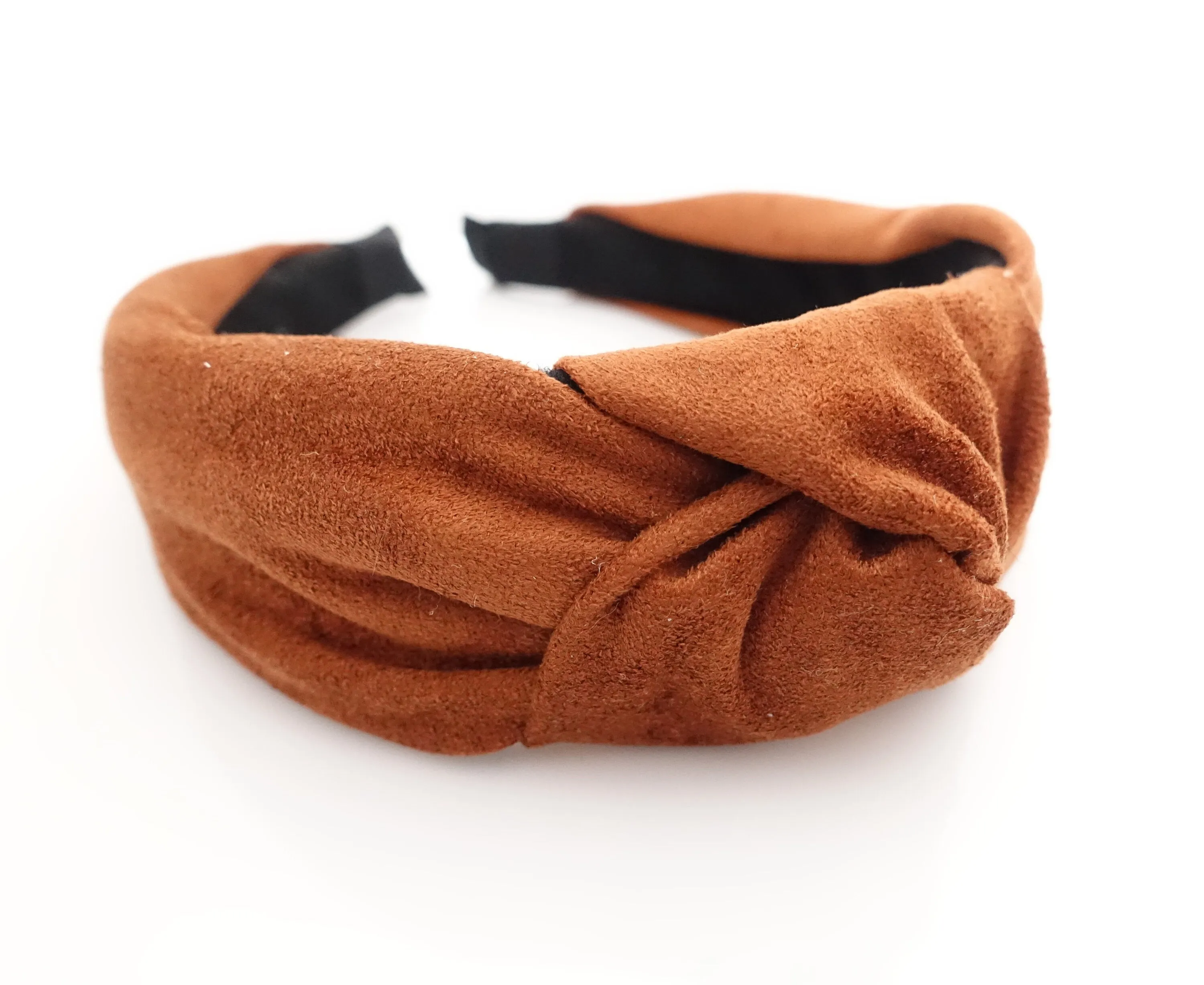 suede knotted  headband basic fashion hairband woman hair accessory