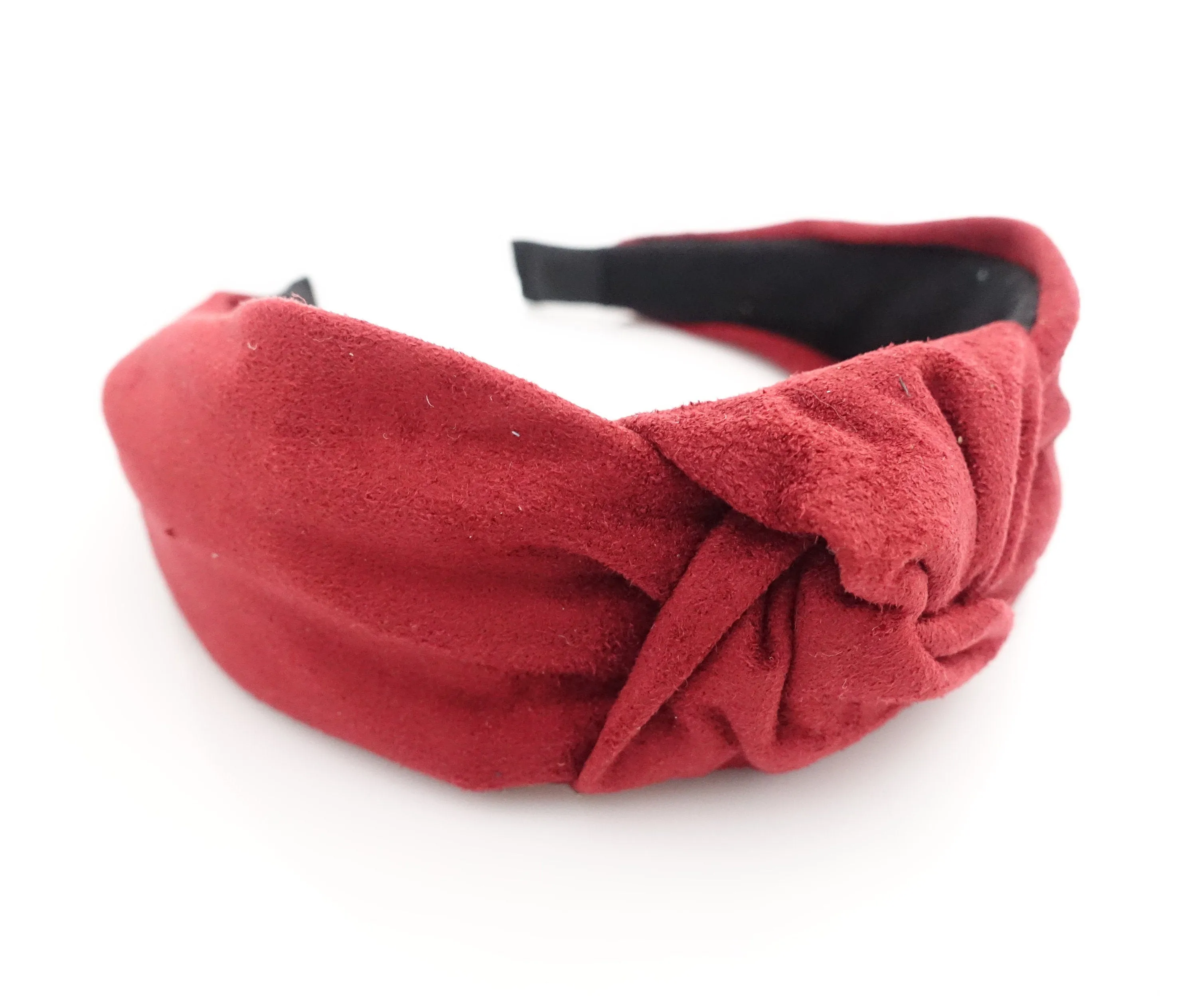 suede knotted  headband basic fashion hairband woman hair accessory