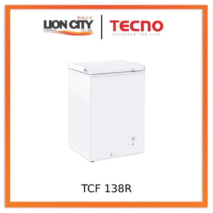 Tecno Uno TCF 138 R Chest Freezer White 100L