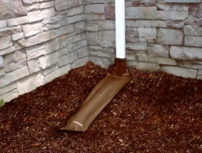 Thermwell DE46BR 46" Brown Roll Out / Roll Up Automatic Downspout Extenders - Quantity of 2