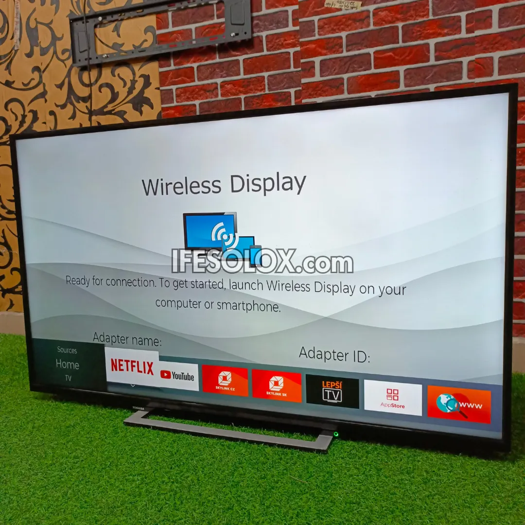 Toshiba 55 inch Smart 4K UHD LED TV (Wireless Display, Netflix, YouTube) - Foreign Used