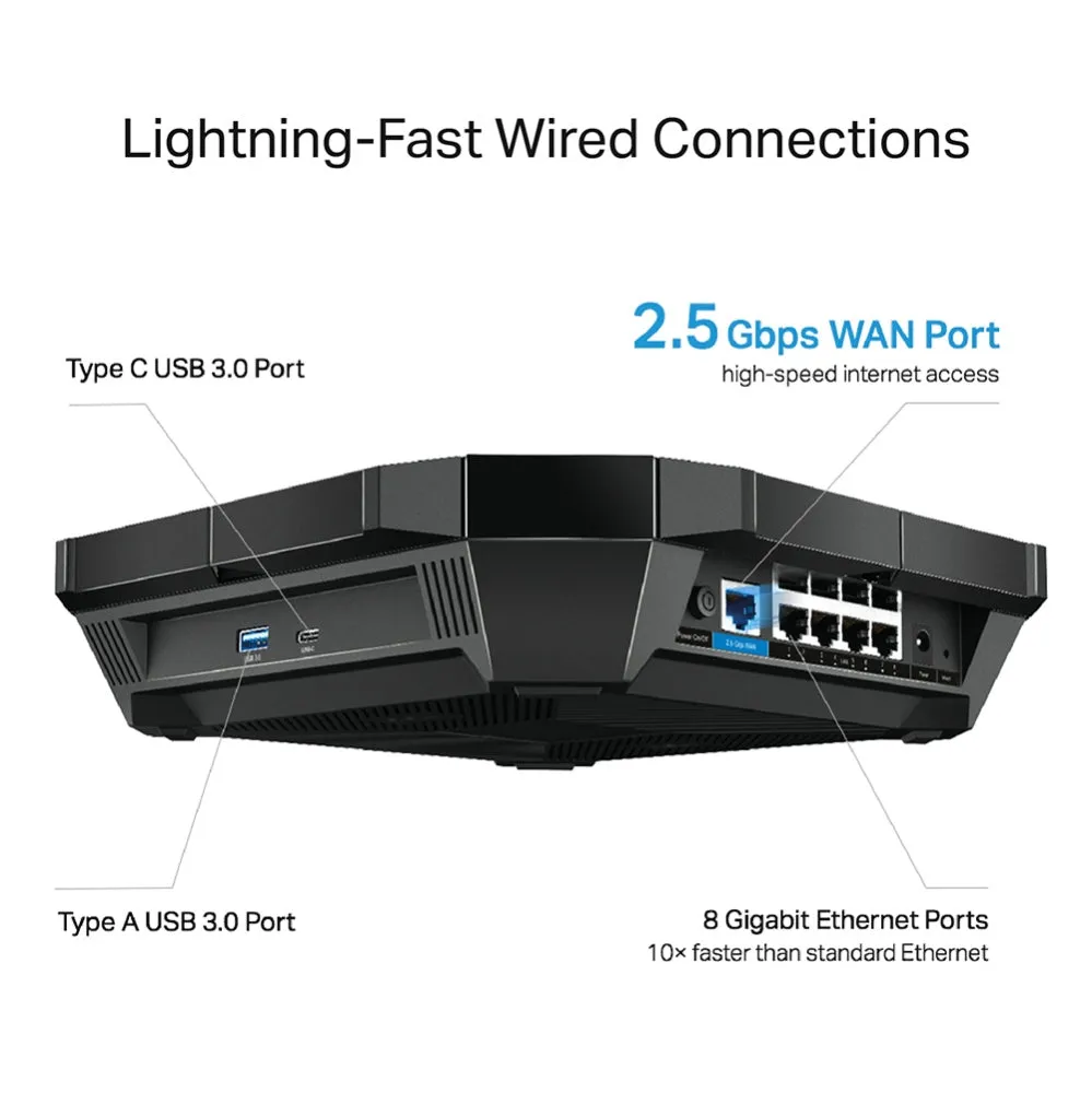 Tp-Link Archer Ax6000 - Wireless Router - 802.11A/B/G/N/Ac/Ax - Desktop