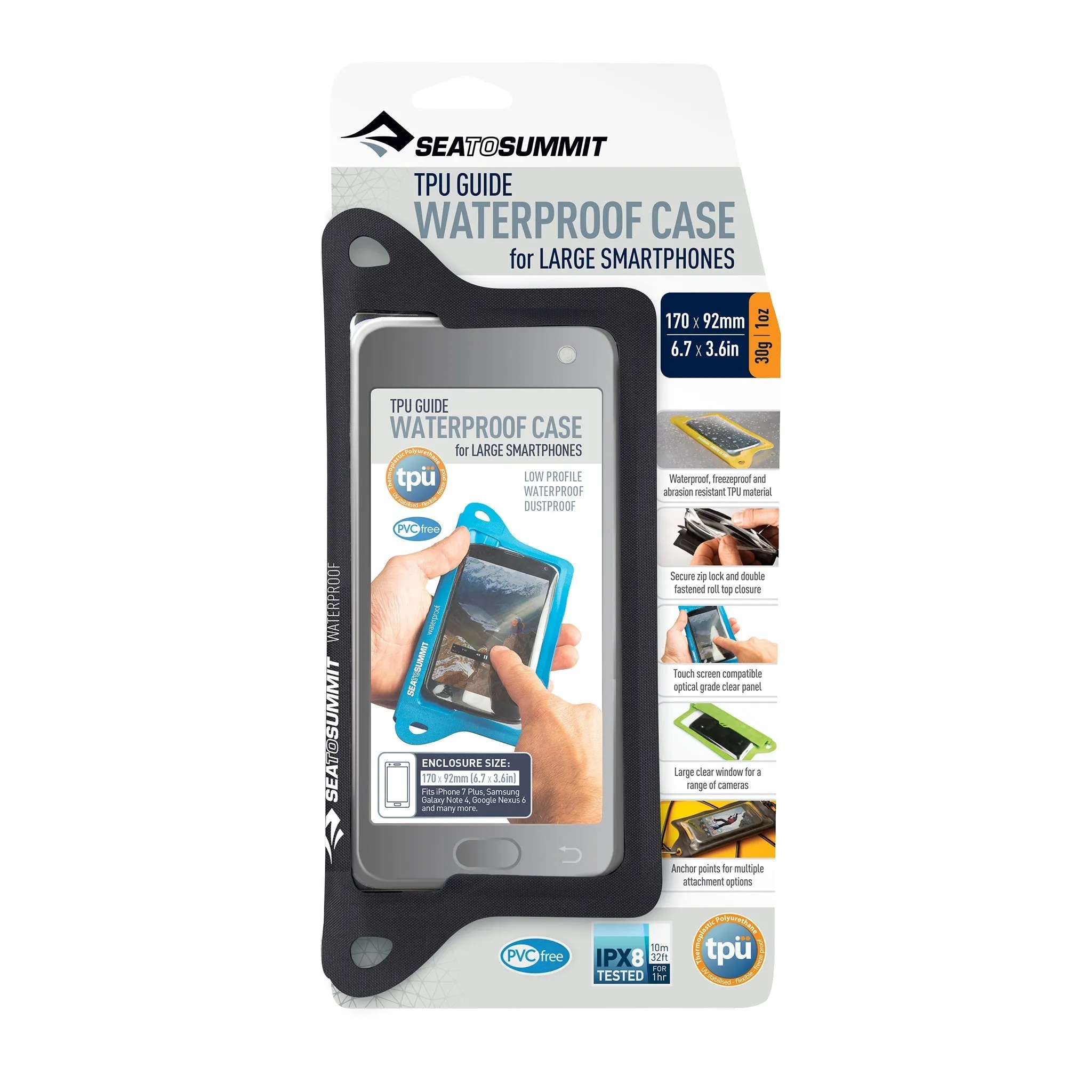 TPU Guide Waterproof Case for Smartphones