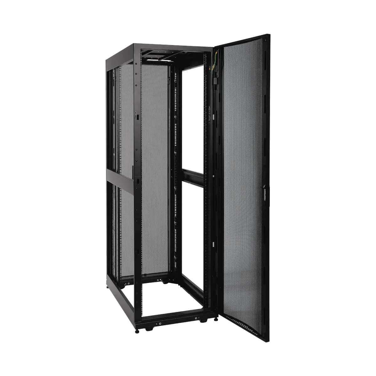 Tripp Lite 42U Rack Enclosure Server Cabinet W/ Doors & Sides - Rack Cabinet - Black - 42U - 19"