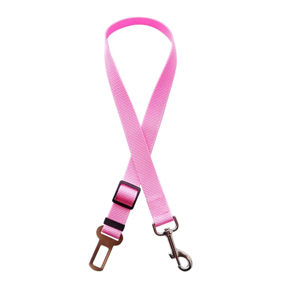 Two-in-one Nylon Adjustable Dogs Harness Collar Pet dog Accessories Pet Car Seat Belt Lead Leash Backseat Safety Belt