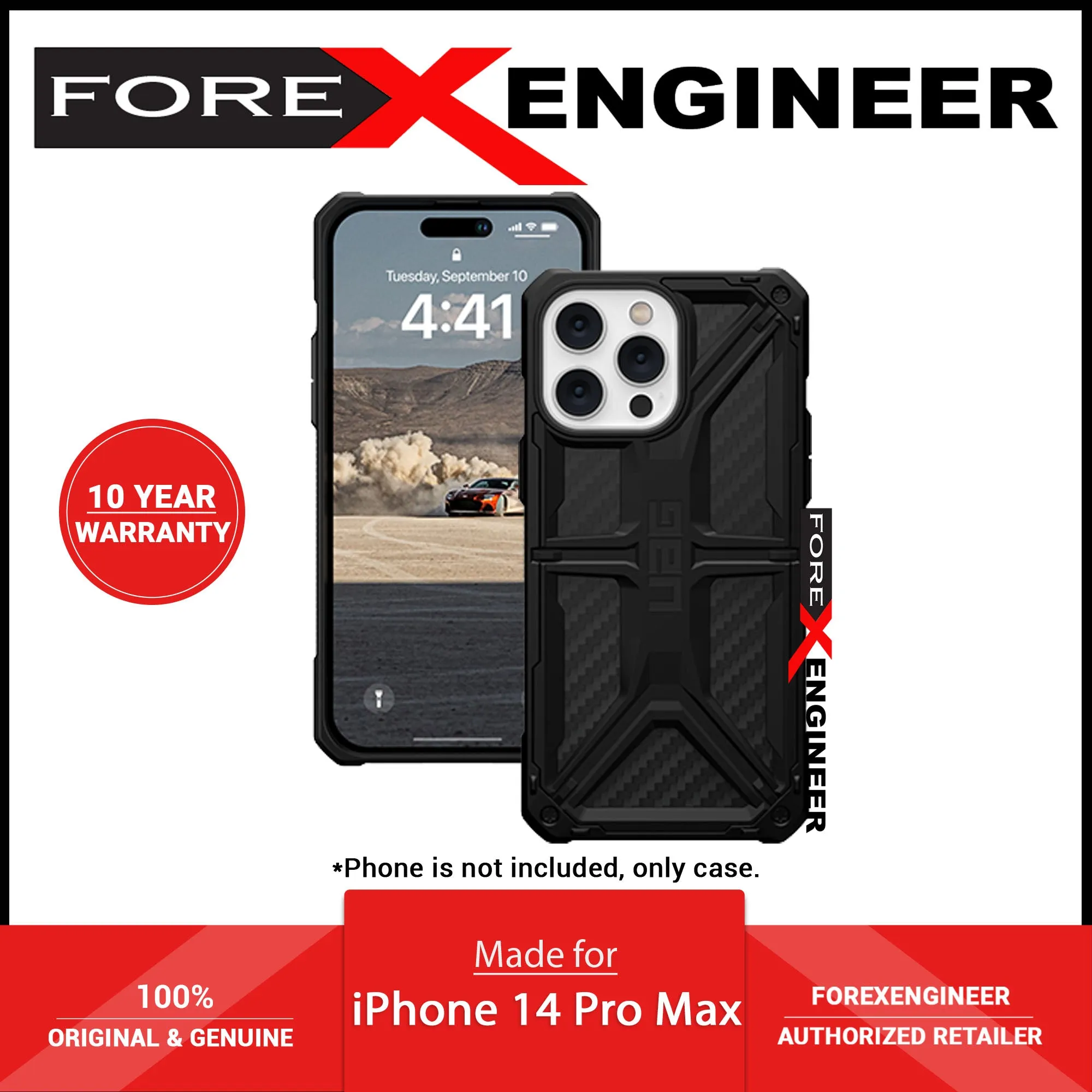 UAG Monarch for iPhone 14 Pro Max - Carbon Fiber