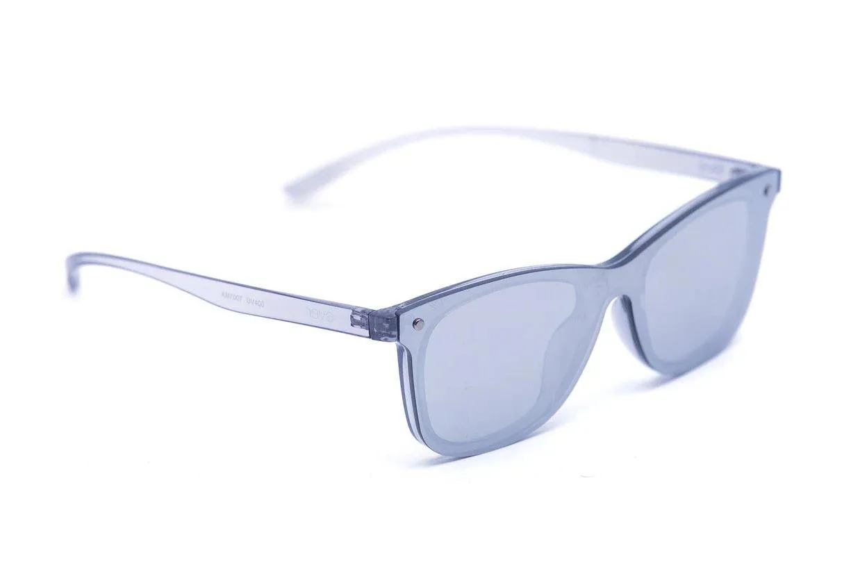 Unisex Square Sunglasses Silver Surfer