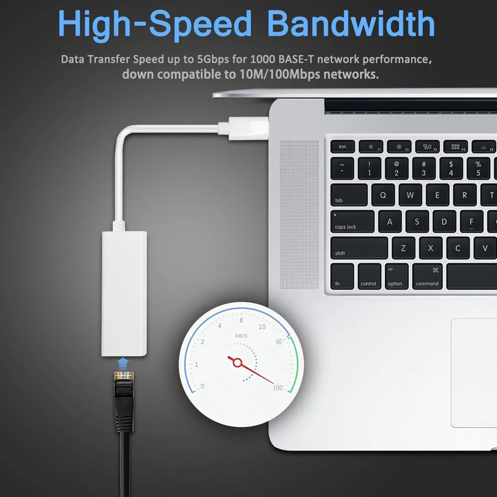 USB Type-C Gigabit Ethernet Adapter (10/100/1000Mbps)