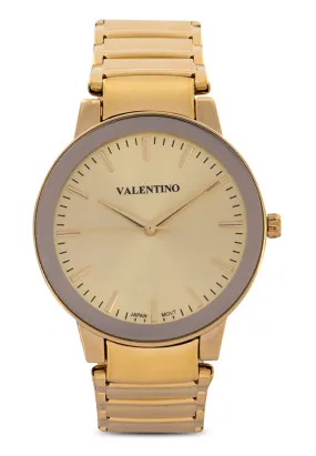 Valentino 20122355-GOLD DIAL Stainless Steel Strap Analog Watch for Men