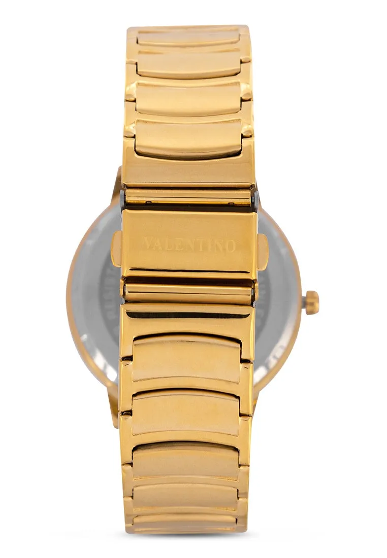 Valentino 20122355-GOLD DIAL Stainless Steel Strap Analog Watch for Men