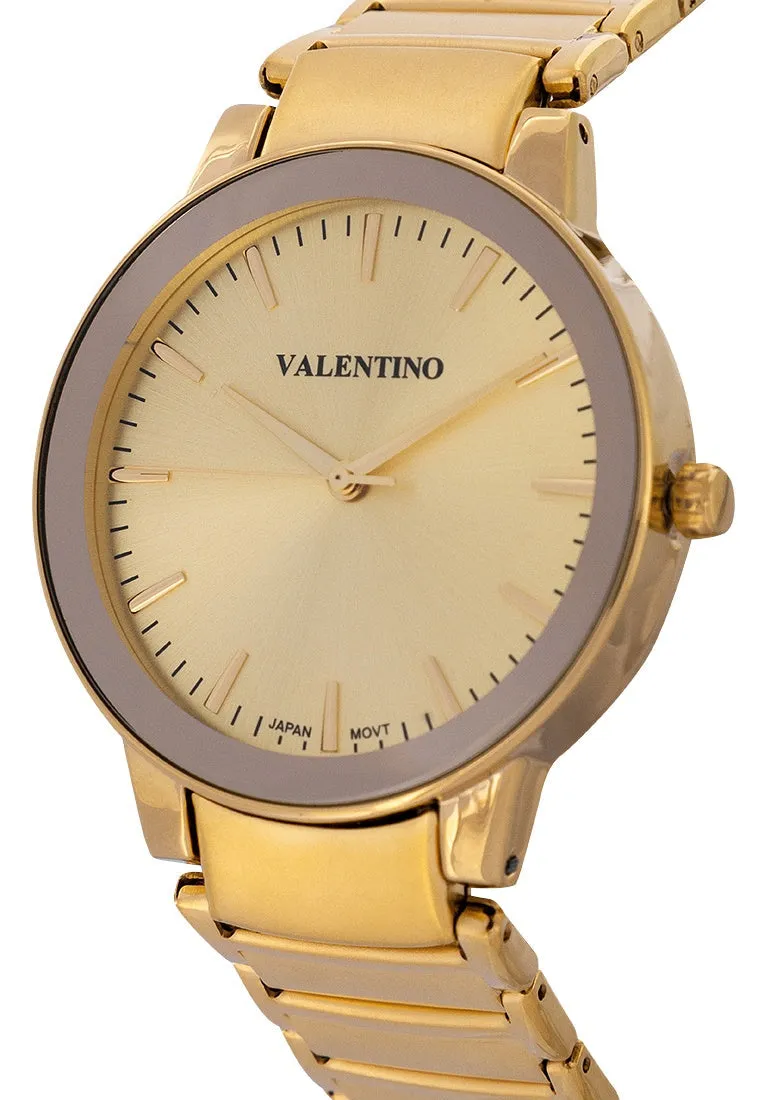 Valentino 20122355-GOLD DIAL Stainless Steel Strap Analog Watch for Men