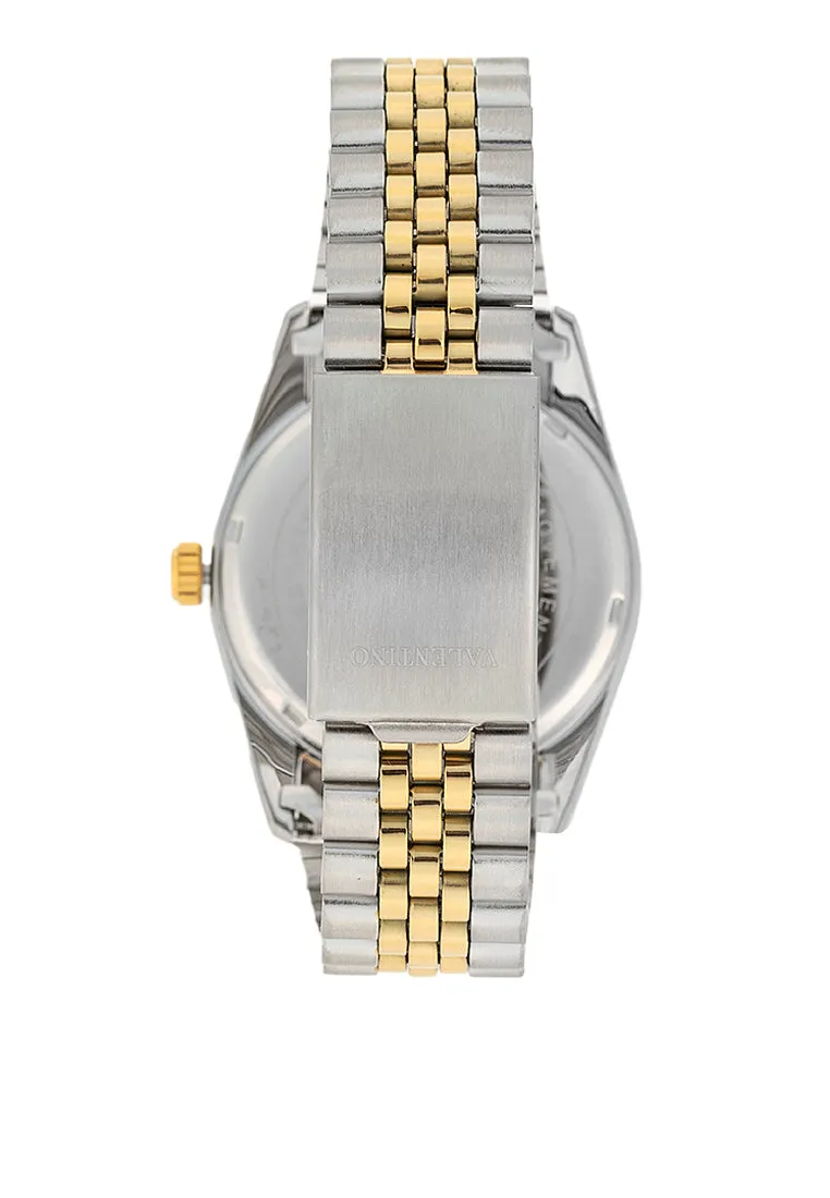 Valentino  20122402-TWO TONE - SILVER DIAL Stainless Steel Strap Analog Watch for Men