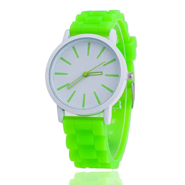 VANSVAR Fashion Women Silicone Watch Hot Casual Quartz Watch Ladies Wrist Watch Relogio Feminino Montre Femme Gift 377