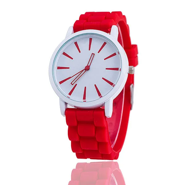 VANSVAR Fashion Women Silicone Watch Hot Casual Quartz Watch Ladies Wrist Watch Relogio Feminino Montre Femme Gift 377