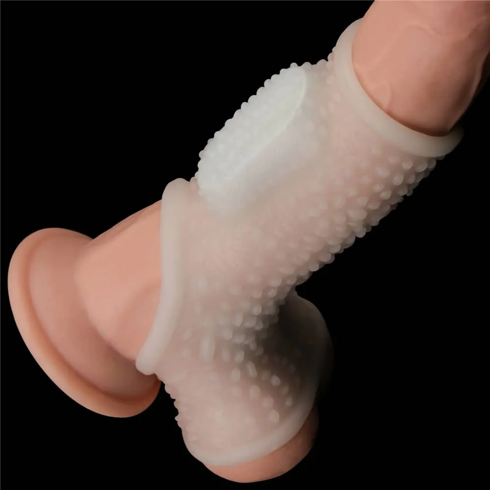 Vibrating Drip Knights Ring with Scrotum Sleeve