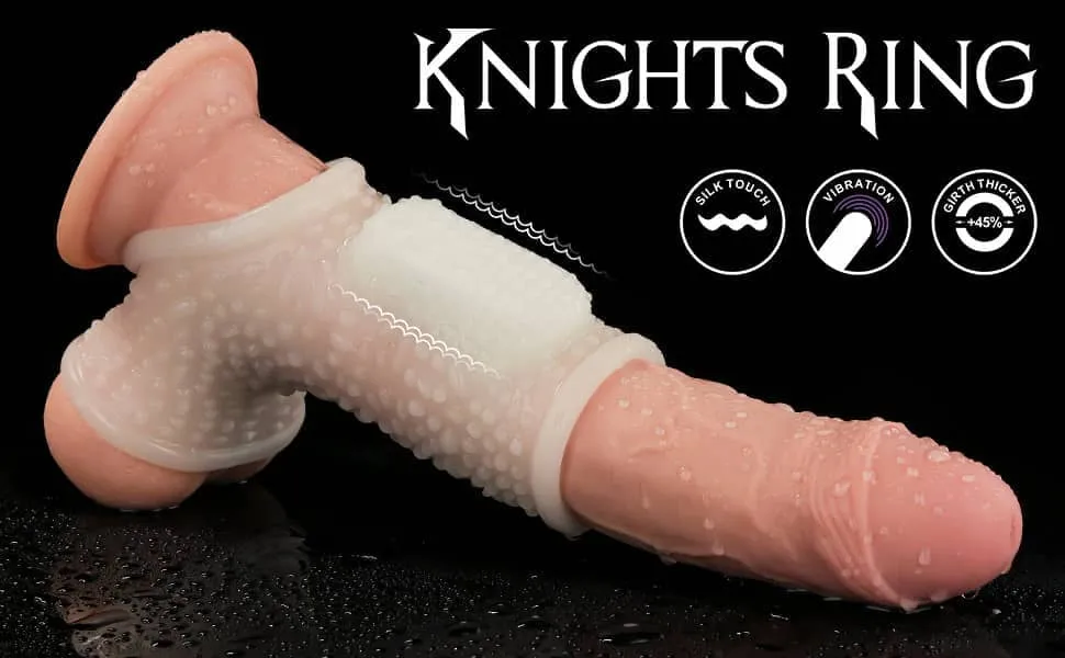 Vibrating Drip Knights Ring with Scrotum Sleeve