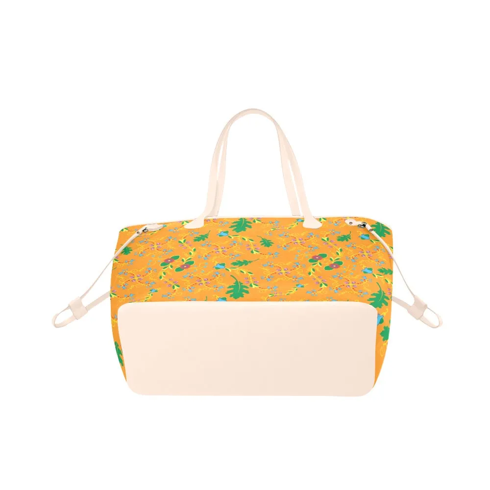 Vine Life Sunshine Clover Canvas Tote Bag