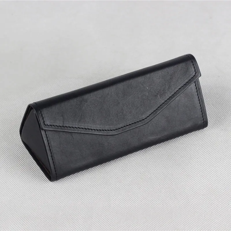 Vintage Handmade Vegetable Tanned Leather Glasses Case (Foldable)