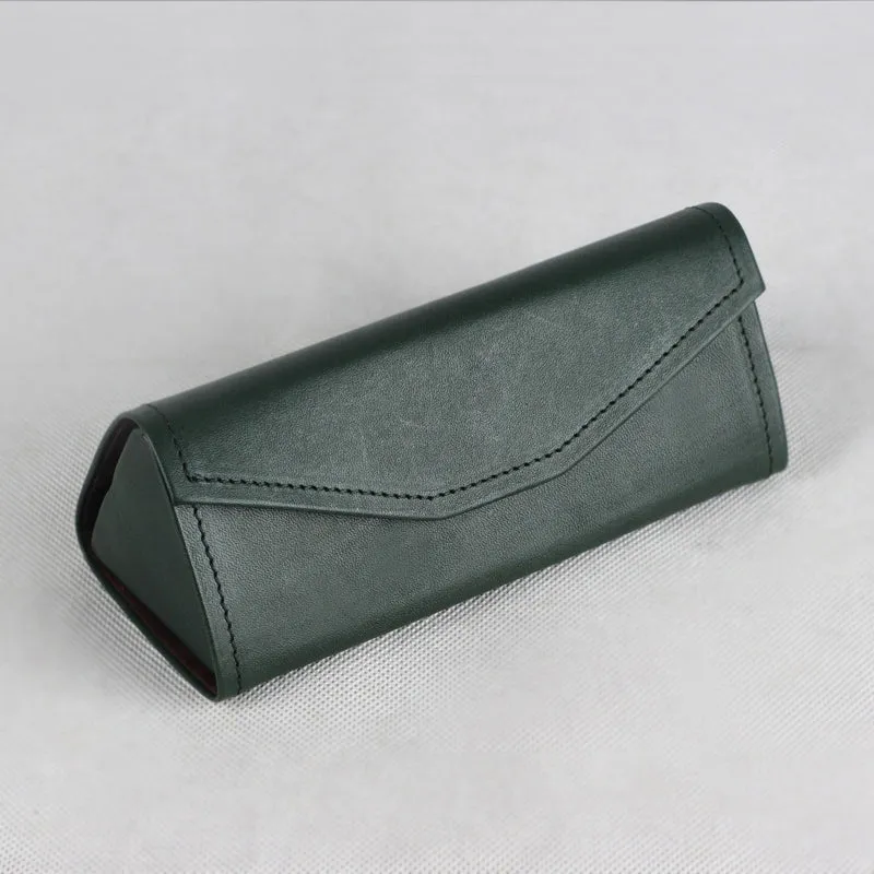 Vintage Handmade Vegetable Tanned Leather Glasses Case (Foldable)