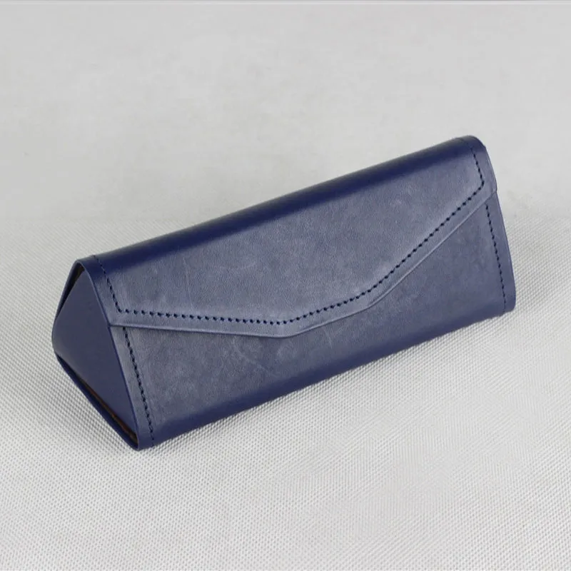 Vintage Handmade Vegetable Tanned Leather Glasses Case (Foldable)