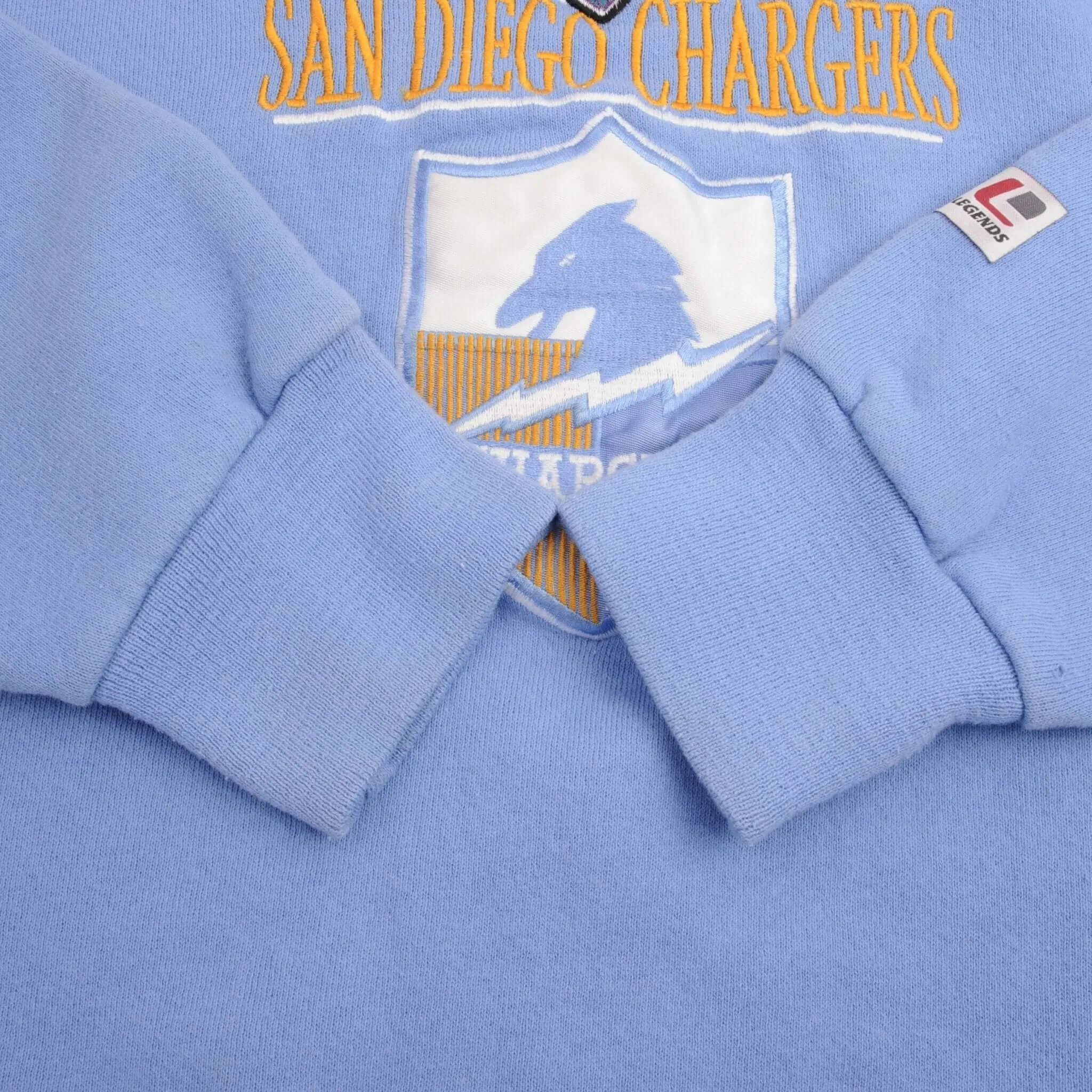 VINTAGE NFL SAN DIEGO CHARGERS LEGENDS ATHLETICS SWEATSHIRT LARGE MADE IN USA