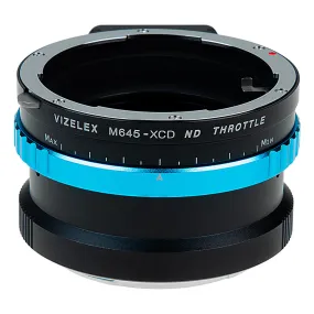 Vizelex ND Throttle Lens Mount Adapter - Compatible with Mamiya 645 (M645) Mount Lenses to Hasselblad X-System (XCD) Mount Mirrorless Camera with Built-In Variable ND Filter (2 to 8 Stops)